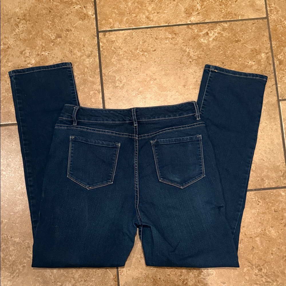 CODE BLEU Dark Wash Chelsea Classic Straight Leg Jeans - Classic Navy - Picture 4 of 8